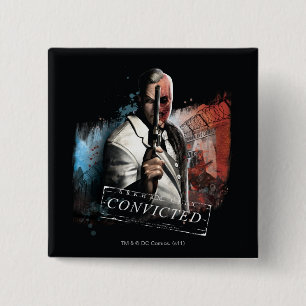 Bóton Quadrado 5.08cm Duas Caras - Condenado