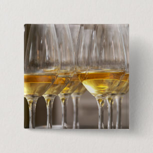 Bóton Quadrado 5.08cm duas fileiras de copos de degustação de vinho com 