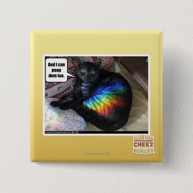 Bóton Quadrado 5.08cm E eu posso dem do tombadilho demasiado (Frente)