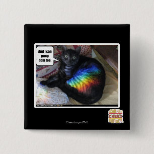 Bóton Quadrado 5.08cm E eu também posso fazer cocô.