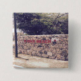 Bóton Quadrado 5.08cm Eagle Beach - Botão Quadrado de 2 Polegadas