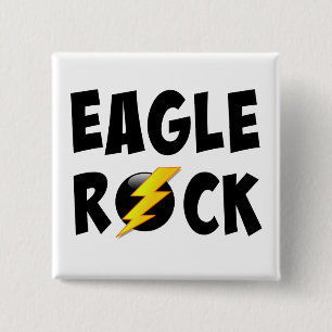 Bóton Quadrado 5.08cm Eagle Rock Lightning Bolt