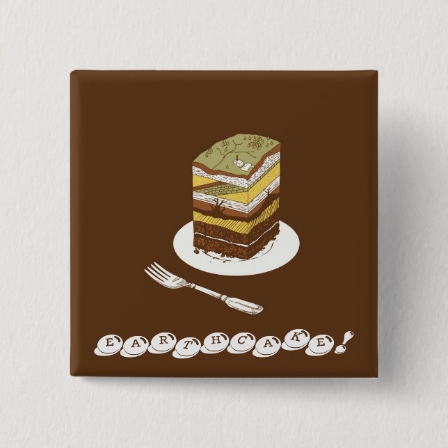 BÓTON QUADRADO 5.08CM EARTHCAKE! (Frente)