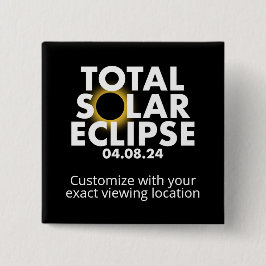 Bóton Quadrado 5.08cm Eclipse Personalizável 2024