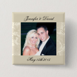 Bóton Quadrado 5.08cm Economias da embaixada os botões da foto da data