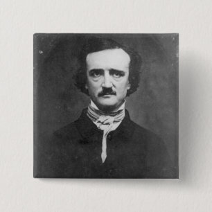 Bóton Quadrado 5.08cm Edgar Allan Poe-1848
