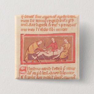 Bóton Quadrado 5.08cm edição do "livro da cirurgia" por Rogier de