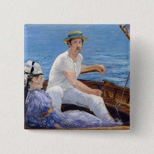Bóton Quadrado 5.08cm Edouard Manet - Barco