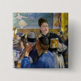 Bóton Quadrado 5.08cm Edouard Manet - Canto de um Café-Concerto
