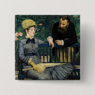 Bóton Quadrado 5.08cm Edouard Manet - No Conservatório