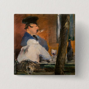 Bóton Quadrado 5.08cm Edouard Manet - O Bar, Le Bouchon