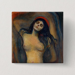 Bóton Quadrado 5.08cm Edvard Munch - Madona