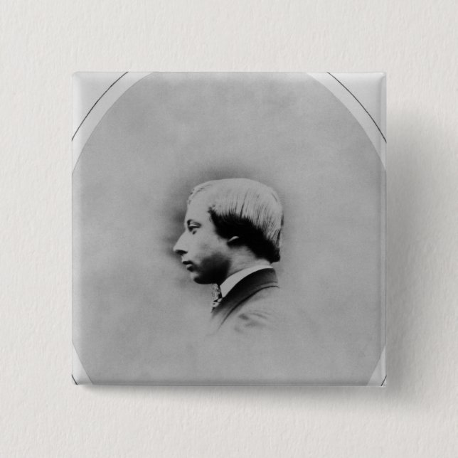 Bóton Quadrado 5.08cm Edward VII, 1860 (Frente)