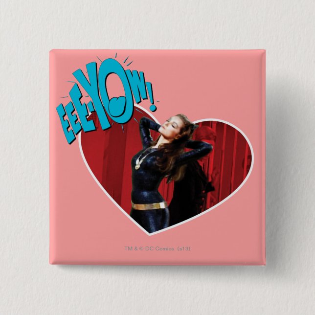 Bóton Quadrado 5.08cm EEE-YOW! Catarina (Frente)