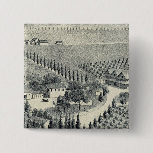 Bóton Quadrado 5.08cm Eggers Vineyard, Fresno