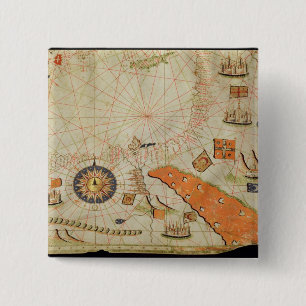 Bóton Quadrado 5.08cm Egipto e o Mar Vermelho