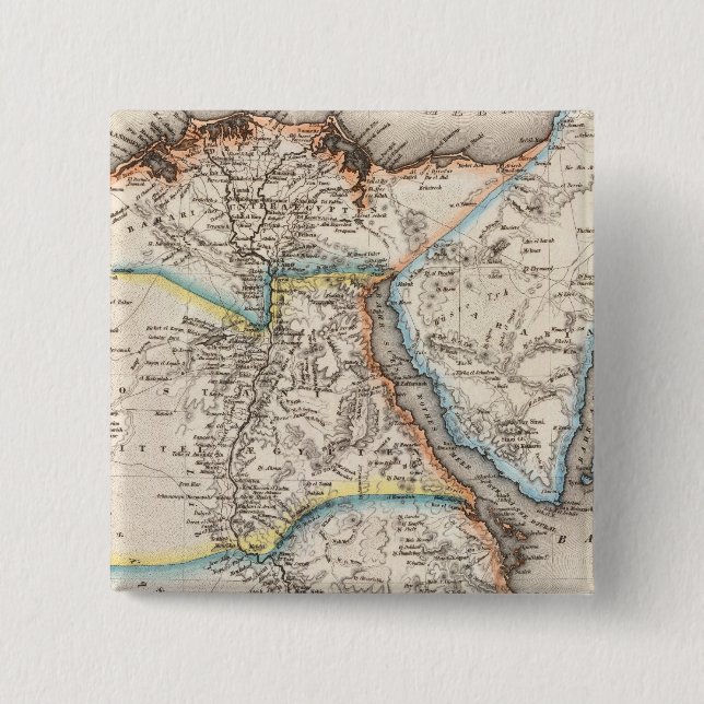 Bóton Quadrado 5.08cm Egito 14 (Frente)