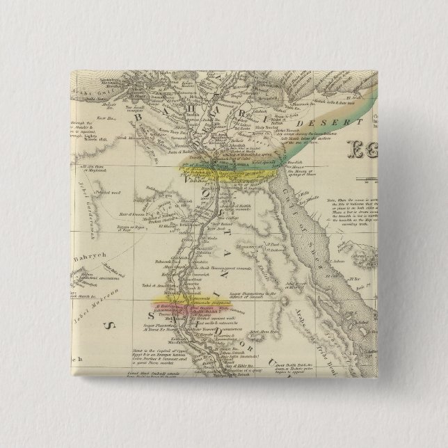 Bóton Quadrado 5.08cm Egito 7 (Frente)