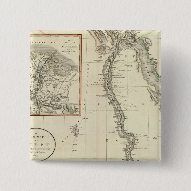 Bóton Quadrado 5.08cm Egito 8 (Frente)