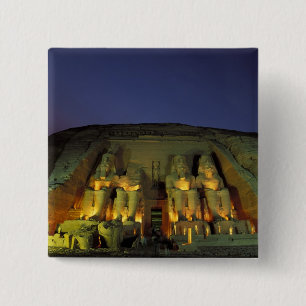 Bóton Quadrado 5.08cm Egito, Abu Simbel, Figuras colossais de Ramessés