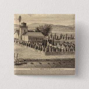 Bóton Quadrado 5.08cm Eichler, residências Meyer