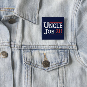 Bóton Quadrado 5.08cm Eleição 2020 - Tio Joe
