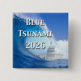 Bóton Quadrado 5.08cm Eleição Tsunami Azul 2026