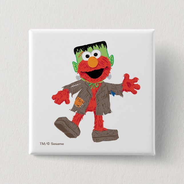 Bóton Quadrado 5.08cm Elmo | Frankenstein Costume (Frente)