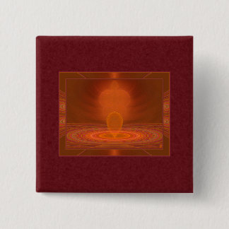Bóton Quadrado 5.08cm Emanations Abstrato Art