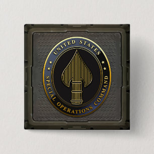 Bóton Quadrado 5.08cm Emblema USSOCOM