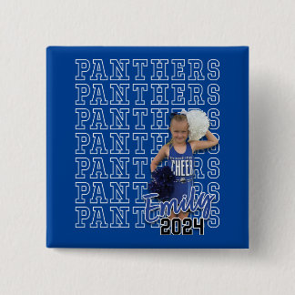 Bóton Quadrado 5.08cm Emily Cheer 2024 — 2" Botão