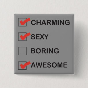 Bóton Quadrado 5.08cm Encantamento