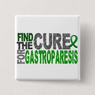 Bóton Quadrado 5.08cm Encontre a cura Gastroparesis