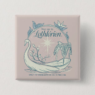 Bóton Quadrado 5.08cm Encontre-me em LOTHLORIEN™ - Barco Cisne