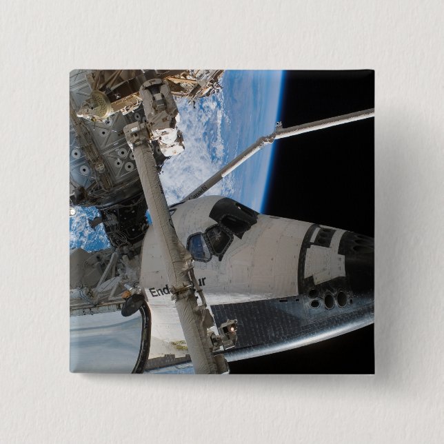 Bóton Quadrado 5.08cm Endeavor do Envelope Espacial 23 (Frente)