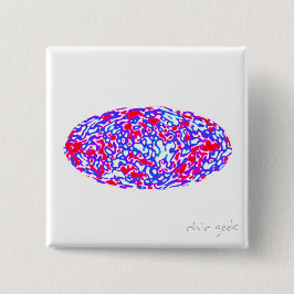 Bóton Quadrado 5.08cm Energia cósmica -- versão funky