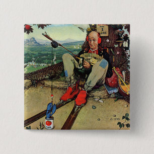 Bóton Quadrado 5.08cm Enganado, 1945