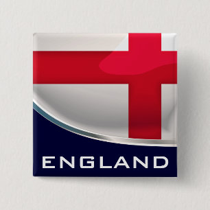 Bóton Quadrado 5.08cm England Shield