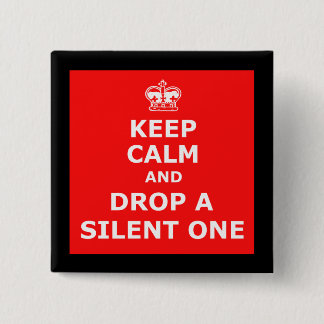 Bóton Quadrado 5.08cm Engraçado fart