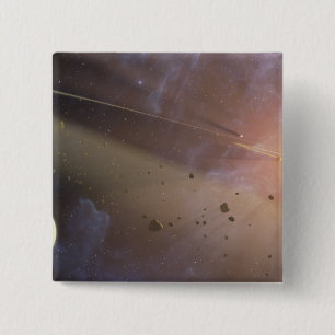 Bóton Quadrado 5.08cm Épsilon Eridani do sistema planetário