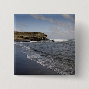 Bóton Quadrado 5.08cm Equador, Galápagos, Santiago (também conhecido com