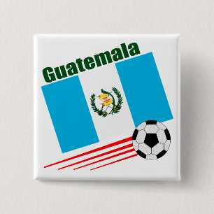 Bóton Quadrado 5.08cm Equipe de futebol de Guatemala