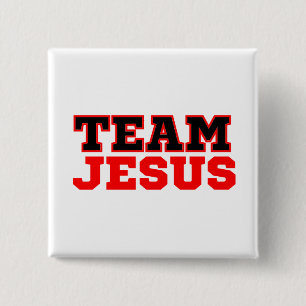 Bóton Quadrado 5.08cm Equipe Jesus Christian Faith