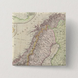 Bóton Quadrado 5.08cm Escandinávia, Suecia