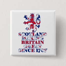 Bóton Quadrado 5.08cm Escocês e britânico orgulhosos