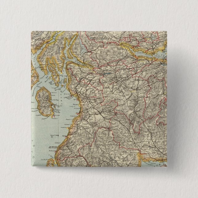 Bóton Quadrado 5.08cm Escócia 12 (Frente)