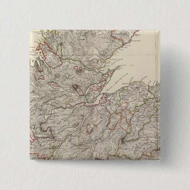 Bóton Quadrado 5.08cm Escócia II (Frente)