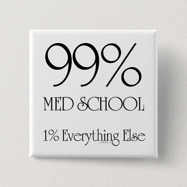 Bóton Quadrado 5.08cm Escola do MED de 99% (Frente)