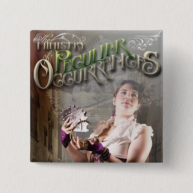 Bóton Quadrado 5.08cm Escorpião quadrado do botão do ministério (Frente)