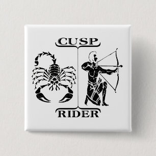 Bóton Quadrado 5.08cm Escorpião/Sagitário